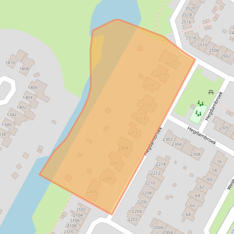 Kaart van postcodegebied 6546WE.