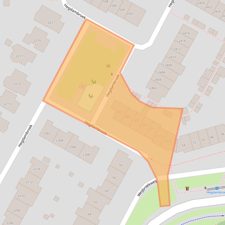 Kaart van postcodegebied 6546WH.