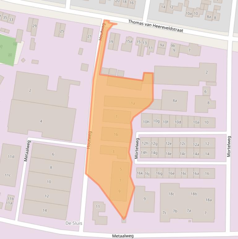 Kaart van postcodegebied 6551AH.