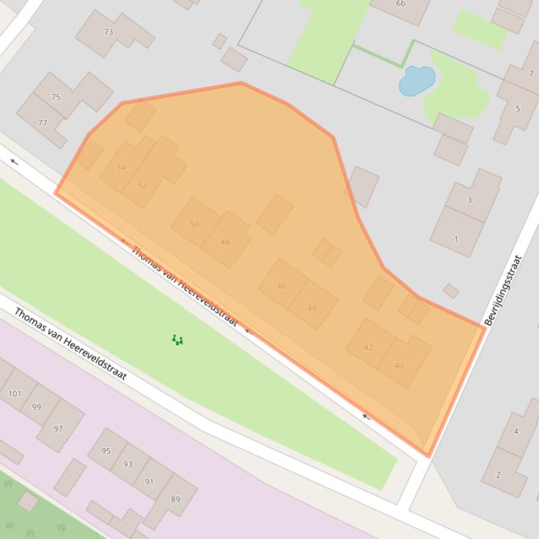 Kaart van postcodegebied 6551AT.