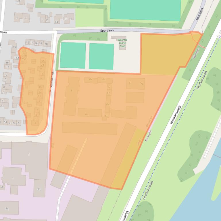 Kaart van postcodegebied 6551AV.