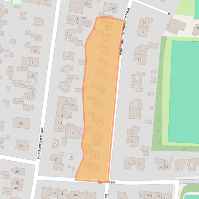 Kaart van postcodegebied 6551BB.