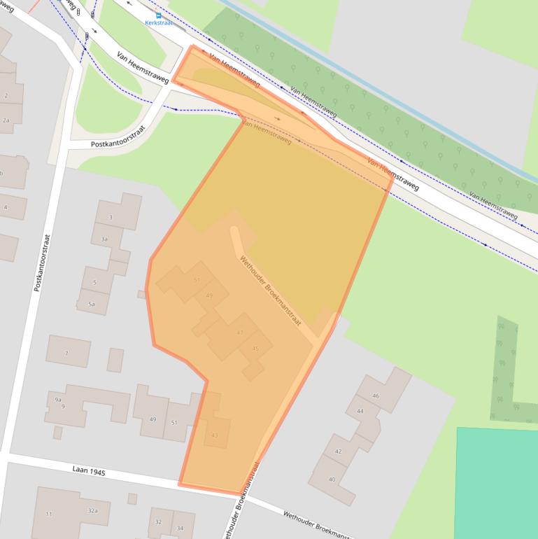 Kaart van postcodegebied 6551BC.