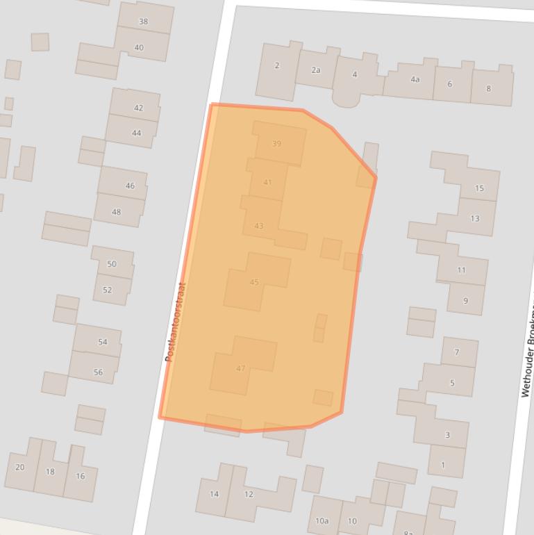 Kaart van postcodegebied 6551BJ.
