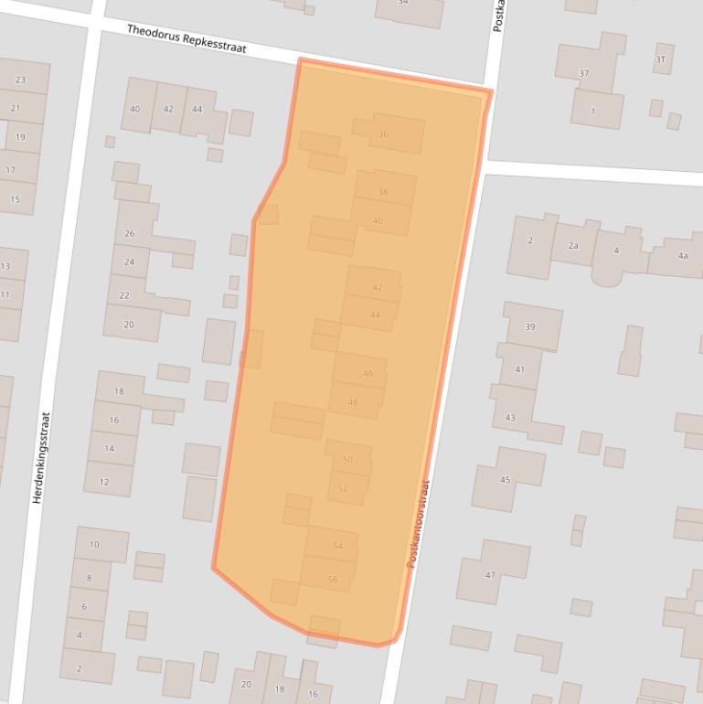 Kaart van postcodegebied 6551BM.