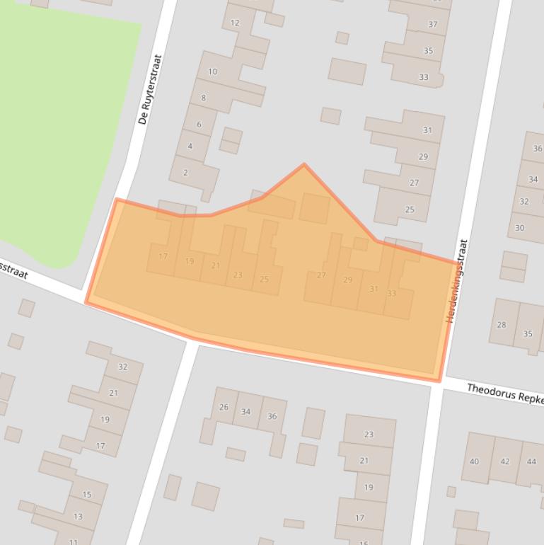 Kaart van postcodegebied 6551BP.