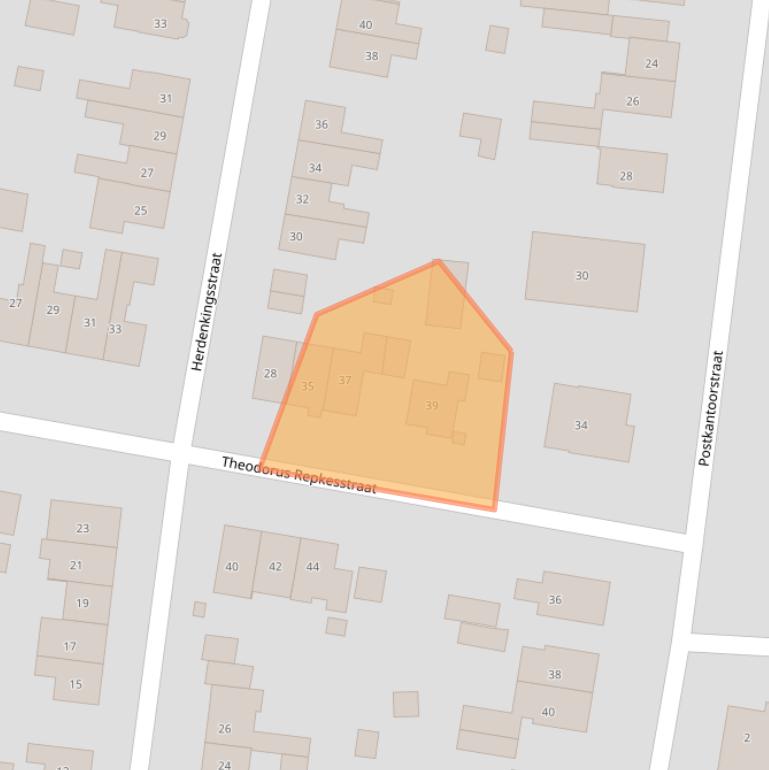 Kaart van postcodegebied 6551BR.