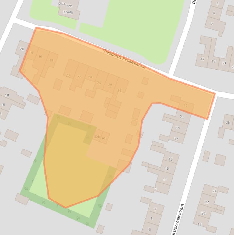 Kaart van postcodegebied 6551BT.