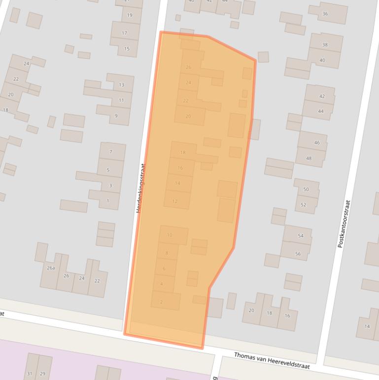 Kaart van postcodegebied 6551CC.