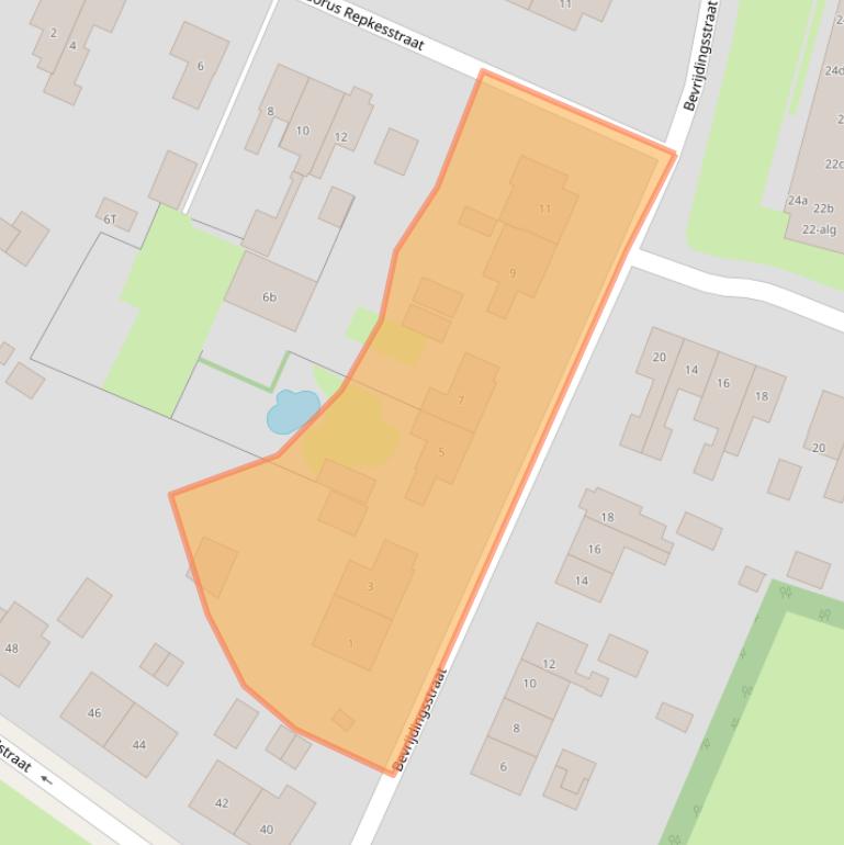 Kaart van postcodegebied 6551CK.