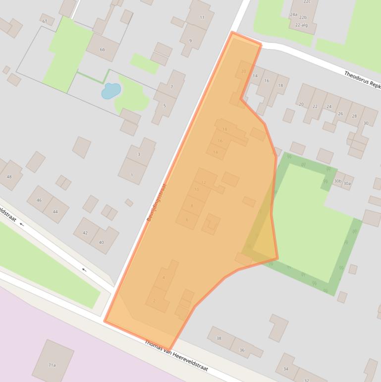 Kaart van postcodegebied 6551CN.