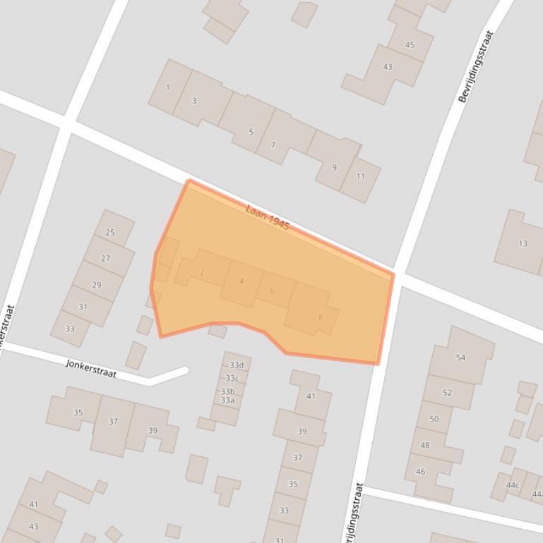 Kaart van postcodegebied 6551CW.