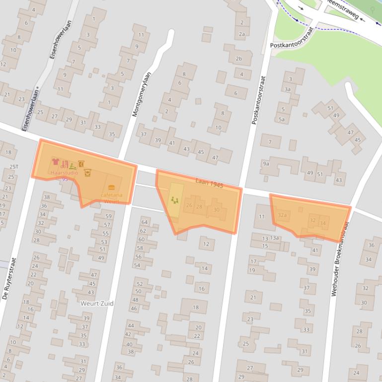 Kaart van postcodegebied 6551CZ.