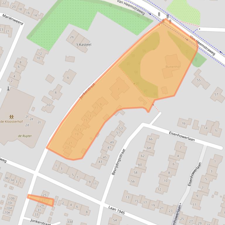 Kaart van postcodegebied 6551DC.