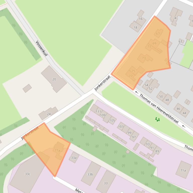 Kaart van postcodegebied 6551DE.