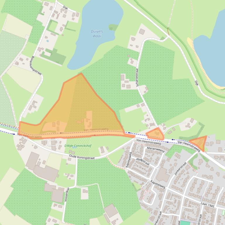 Kaart van postcodegebied 6551DM.