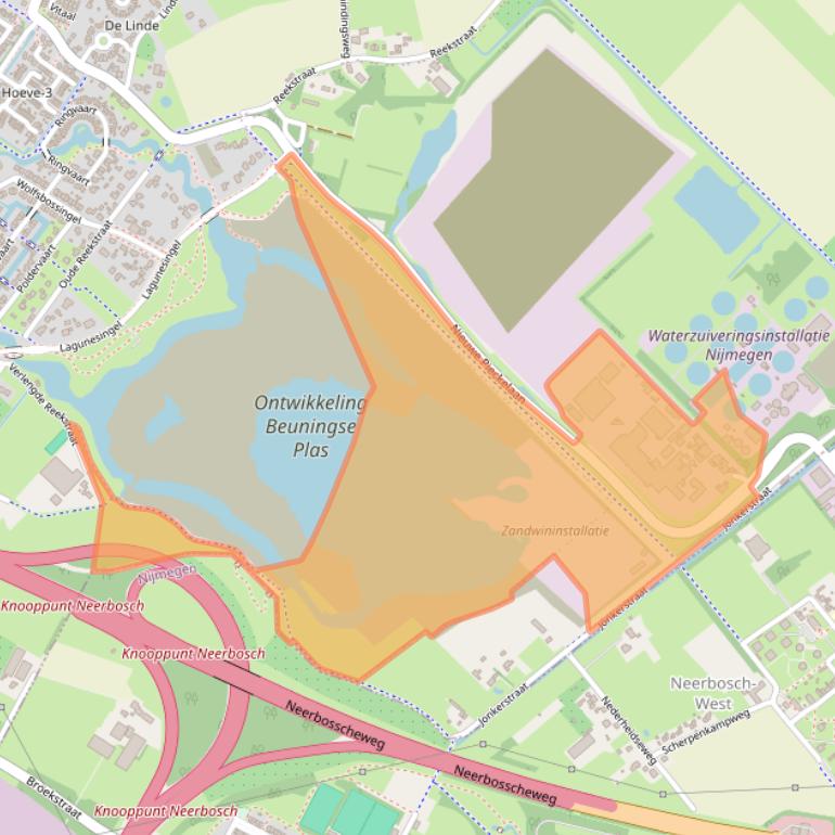 Kaart van postcodegebied 6551DX.