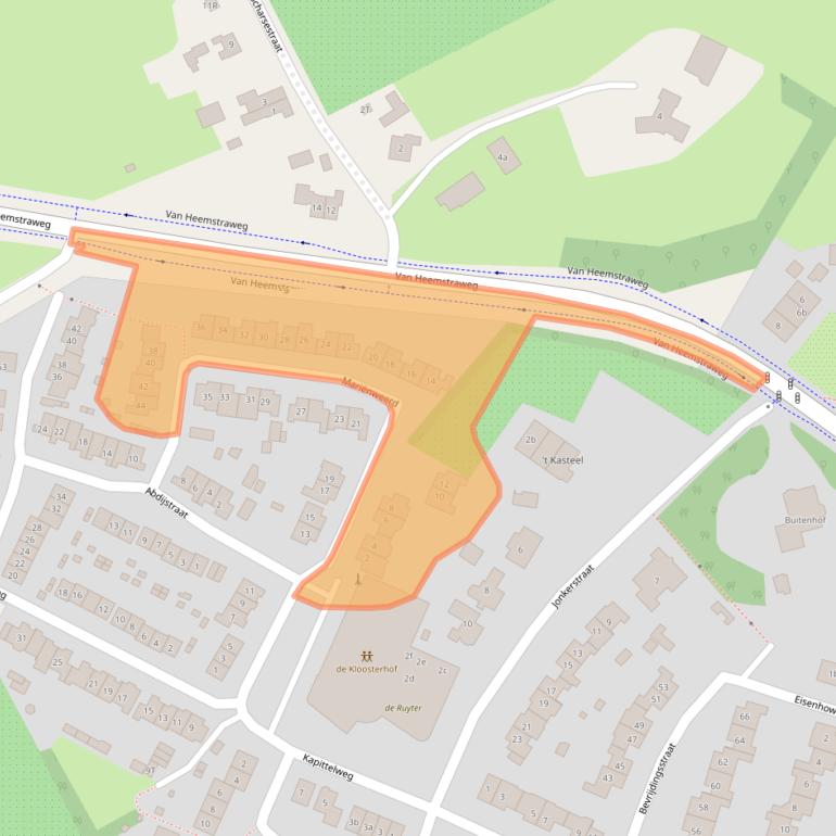 Kaart van postcodegebied 6551EG.