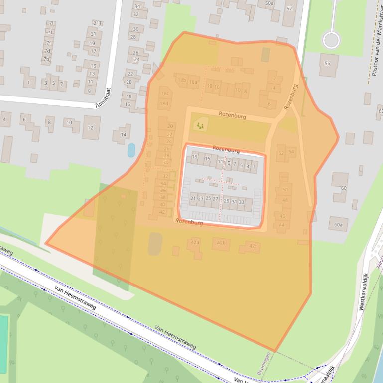Kaart van postcodegebied 6551XB.