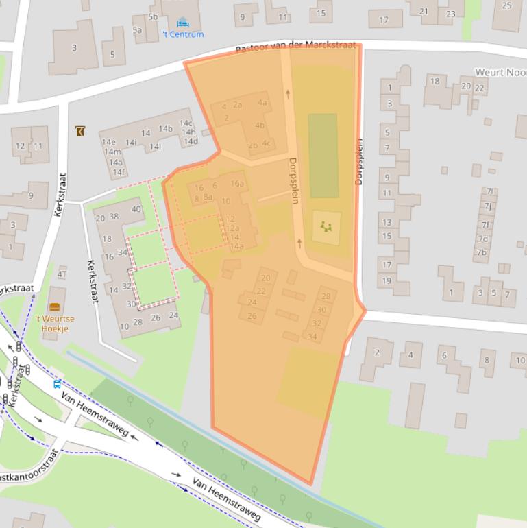 Kaart van postcodegebied 6551ZM.