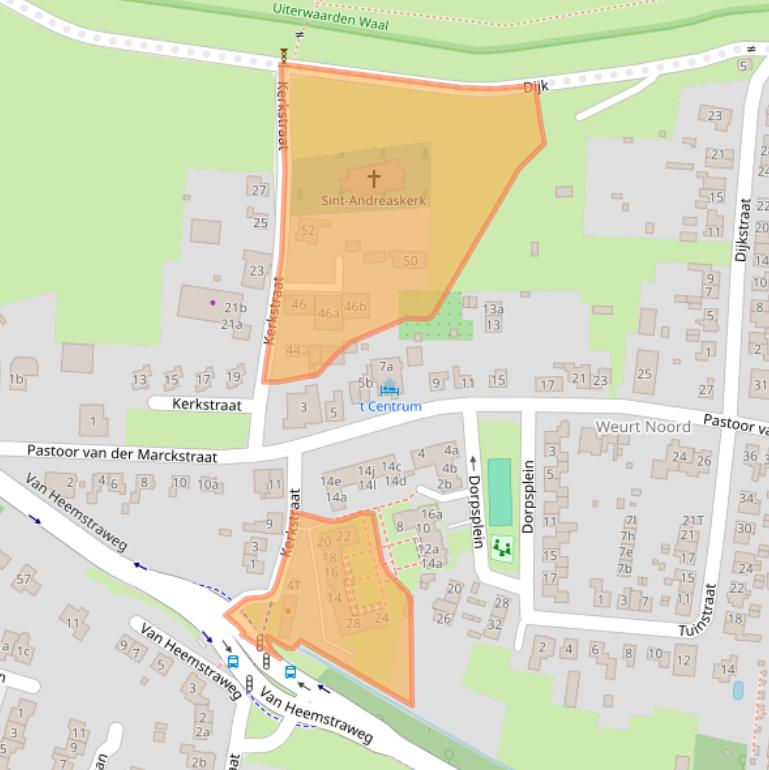 Kaart van postcodegebied 6551ZZ.