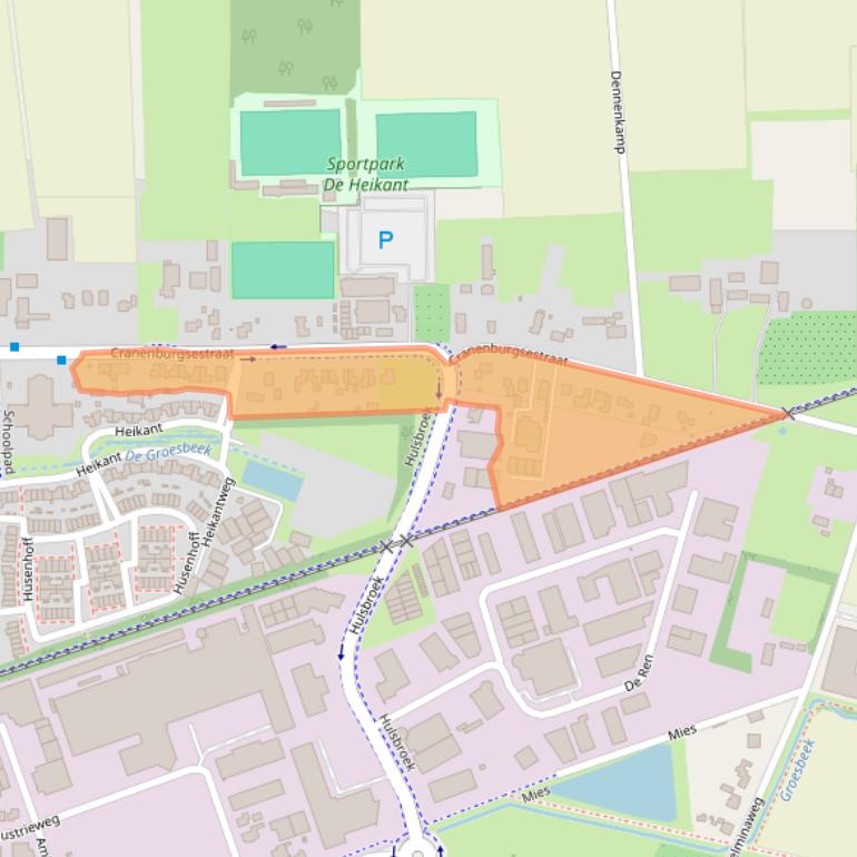 Kaart van postcodegebied 6561AS.