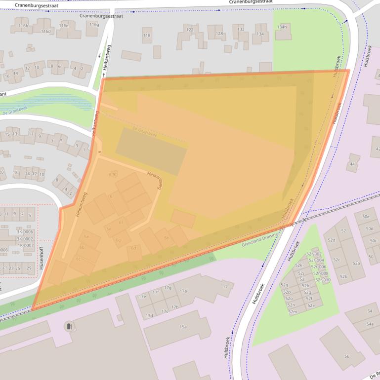 Kaart van postcodegebied 6561AT.