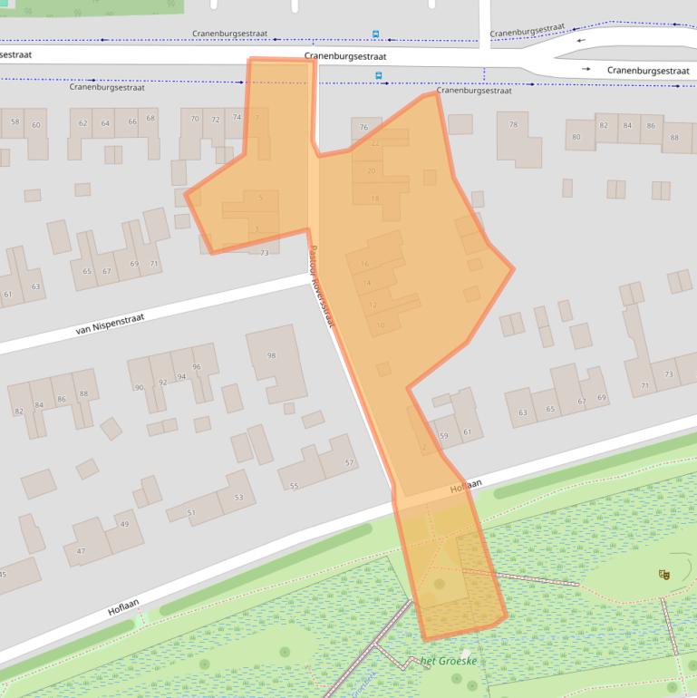 Kaart van postcodegebied 6561BB.