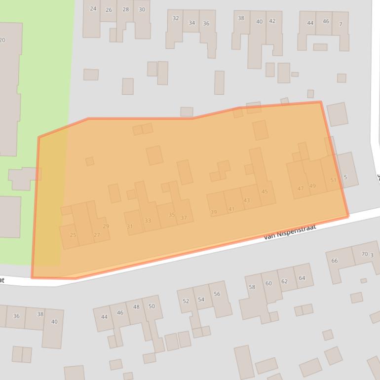 Kaart van postcodegebied 6561BD.