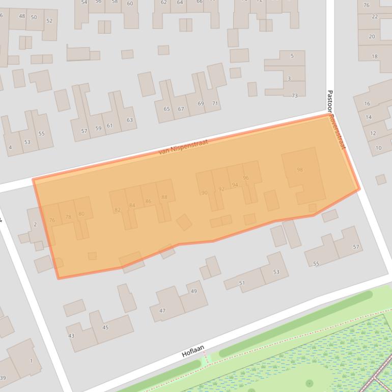 Kaart van postcodegebied 6561BJ.