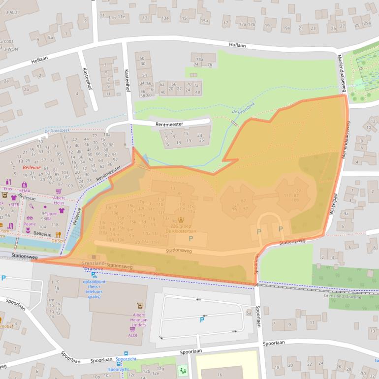 Kaart van postcodegebied 6561BZ.