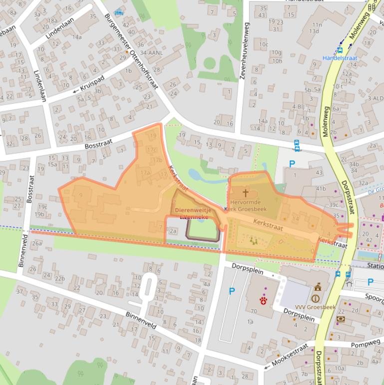 Kaart van postcodegebied 6561CC.