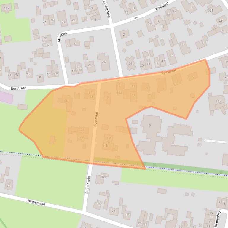 Kaart van postcodegebied 6561CD.