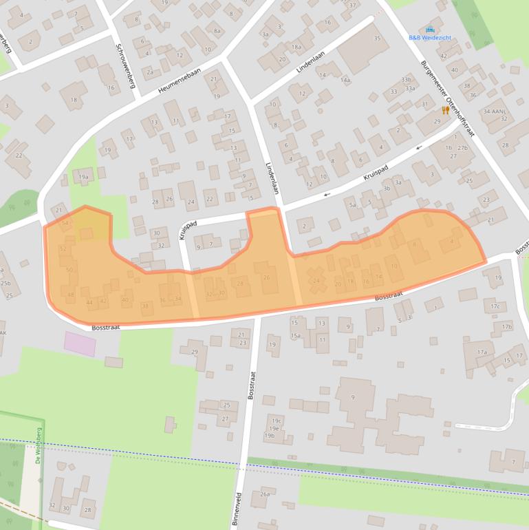 Kaart van postcodegebied 6561CE.