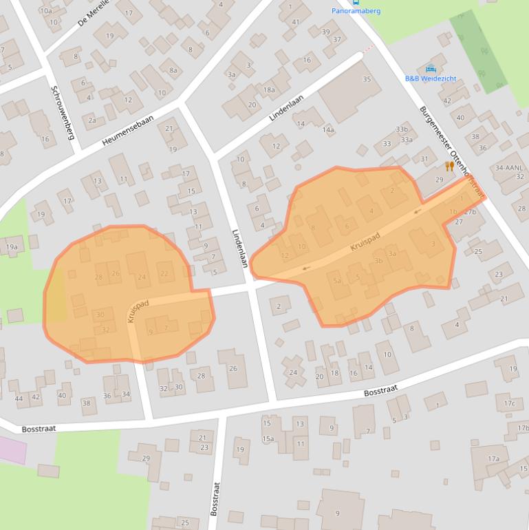 Kaart van postcodegebied 6561CH.