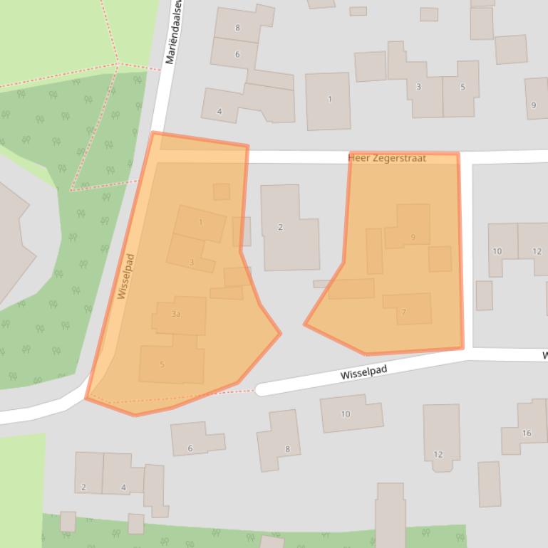 Kaart van postcodegebied 6561CN.