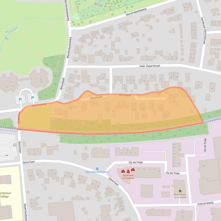 Kaart van postcodegebied 6561CP.