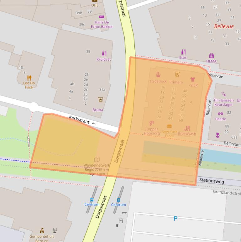 Kaart van postcodegebied 6561CX.