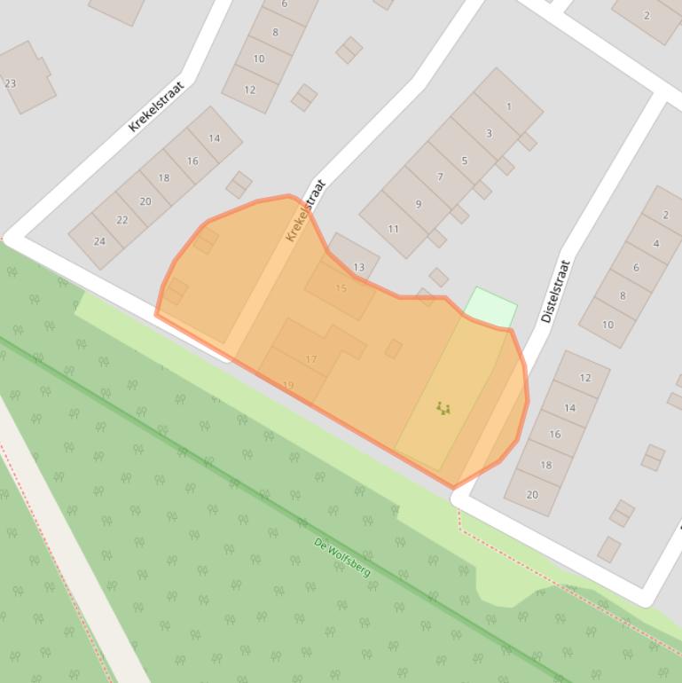 Kaart van postcodegebied 6561DG.