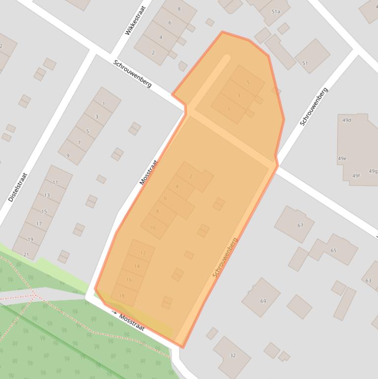 Kaart van postcodegebied 6561DJ.