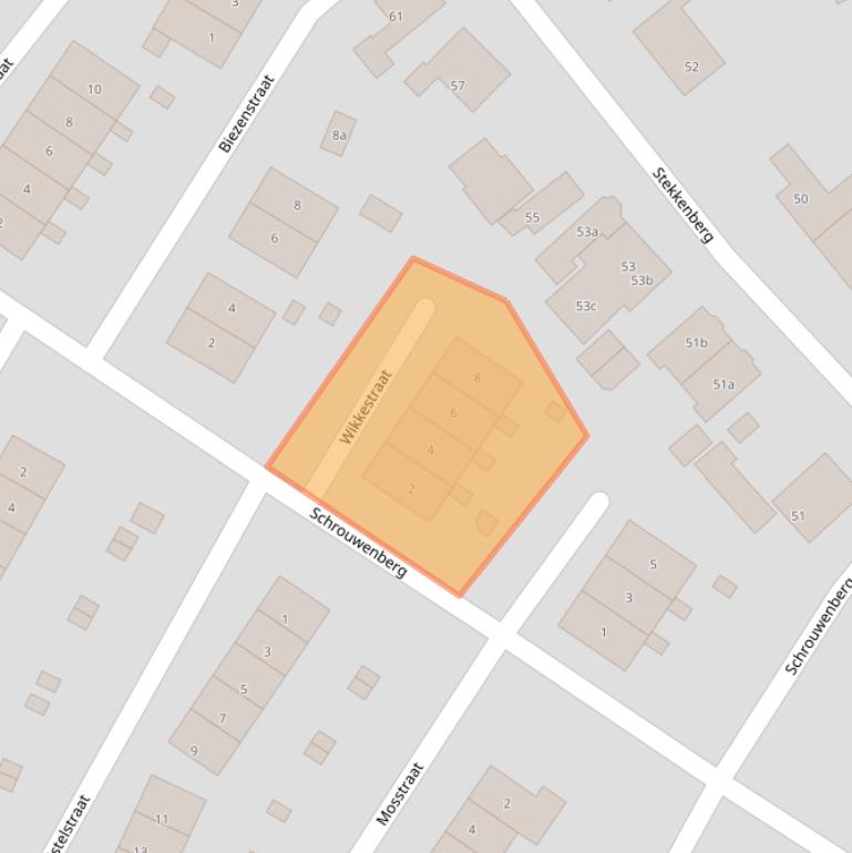 Kaart van postcodegebied 6561DL.