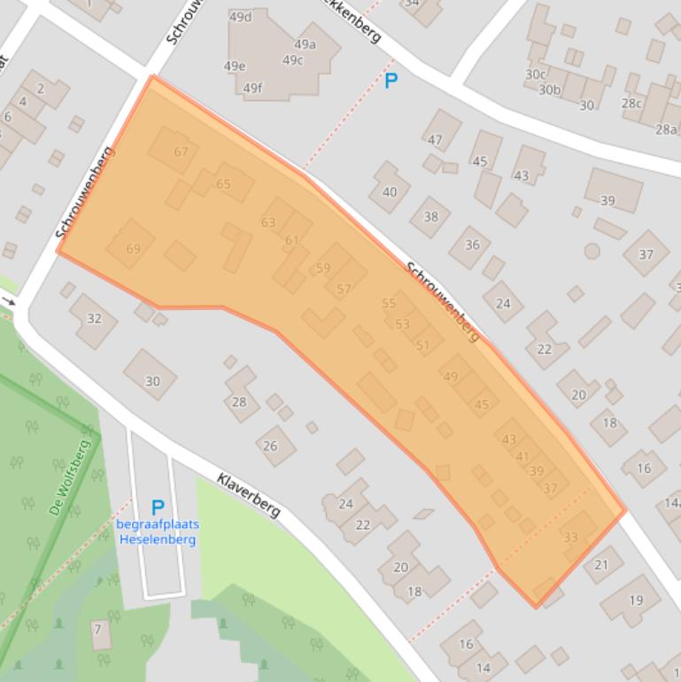 Kaart van postcodegebied 6561DN.