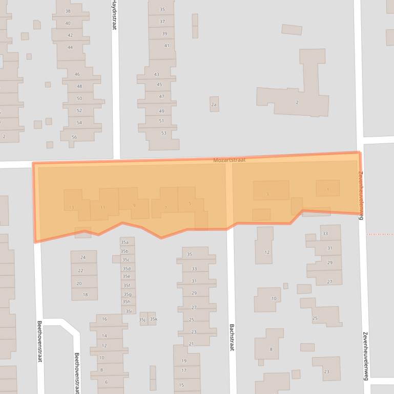 Kaart van postcodegebied 6561EA.