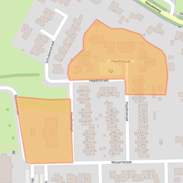 Kaart van postcodegebied 6561EC.