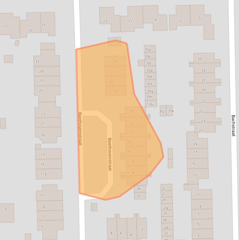 Kaart van postcodegebied 6561EJ.