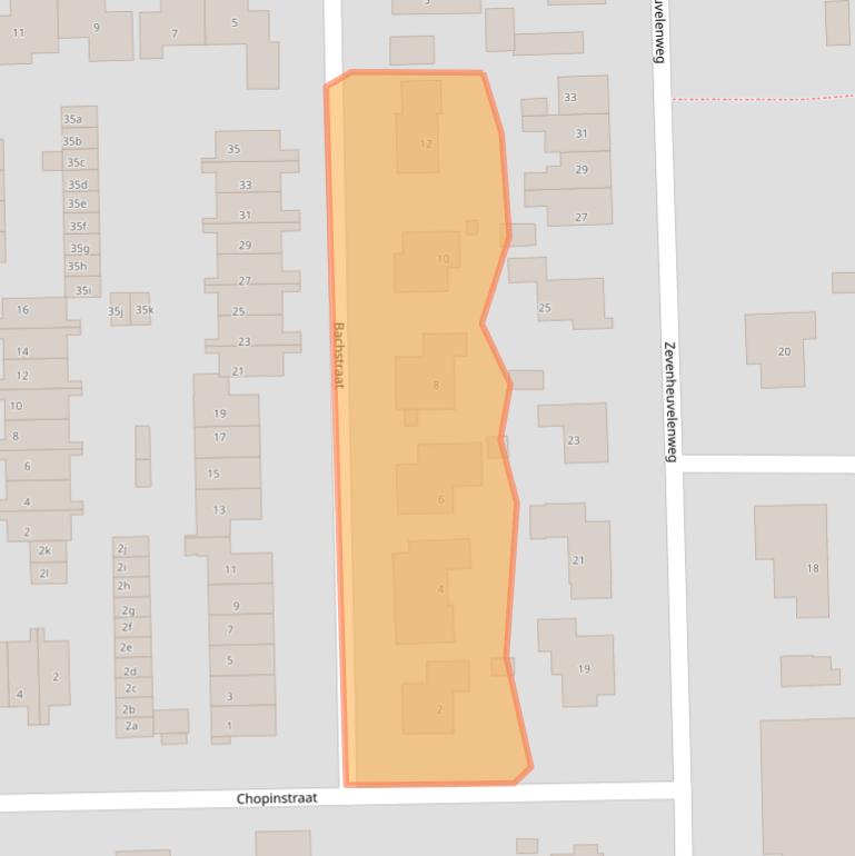 Kaart van postcodegebied 6561EL.
