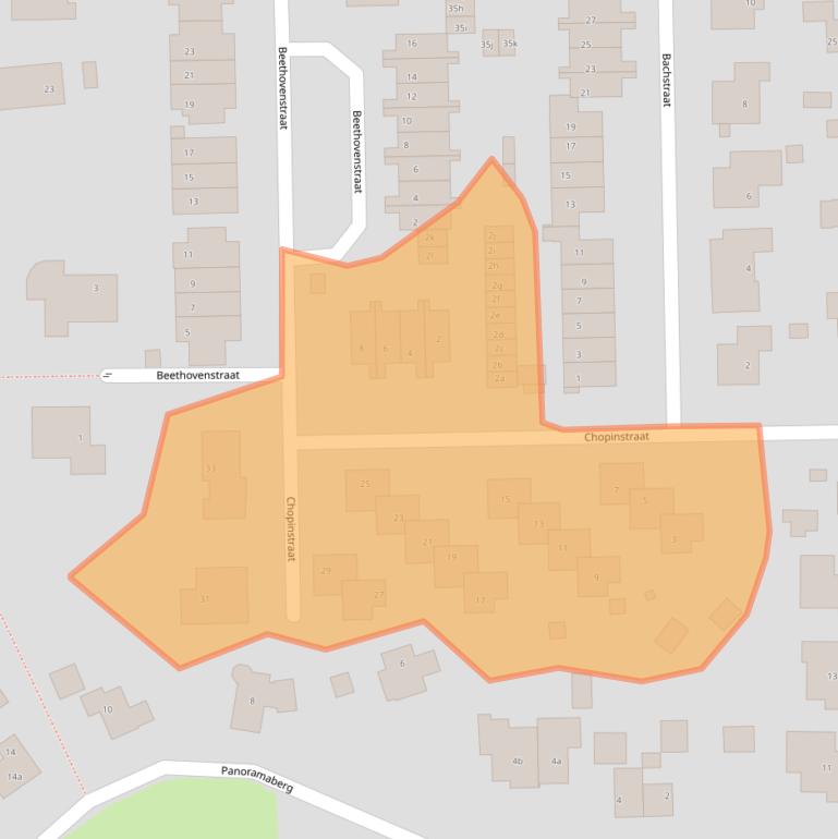 Kaart van postcodegebied 6561EM.