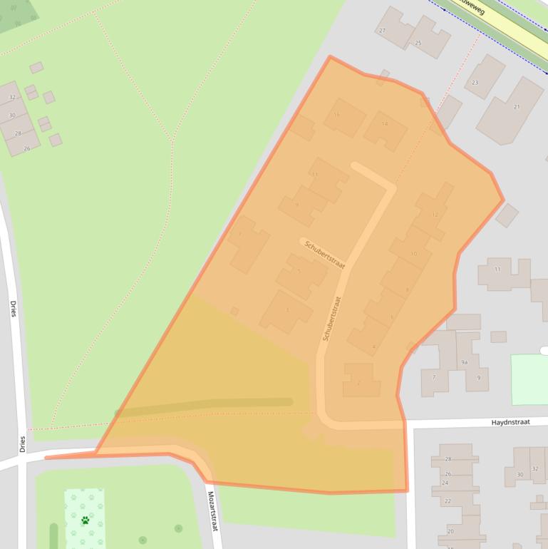 Kaart van postcodegebied 6561EN.