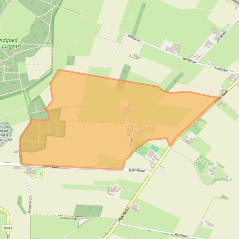 Kaart van postcodegebied 6561KD.