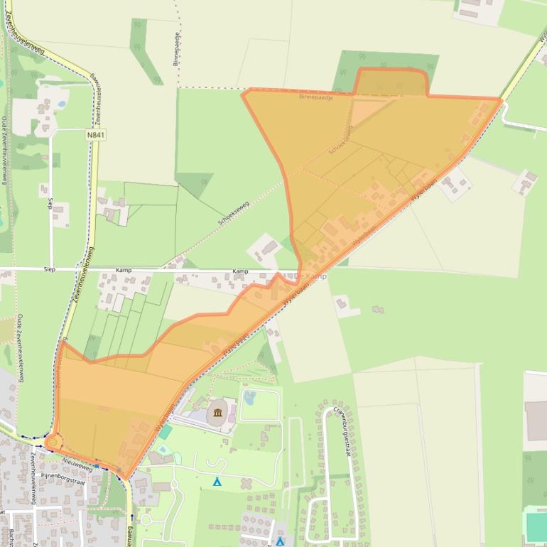 Kaart van postcodegebied 6561KN.